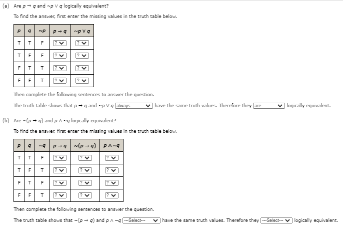 Answered Are P G And P V Q Logically Bartleby