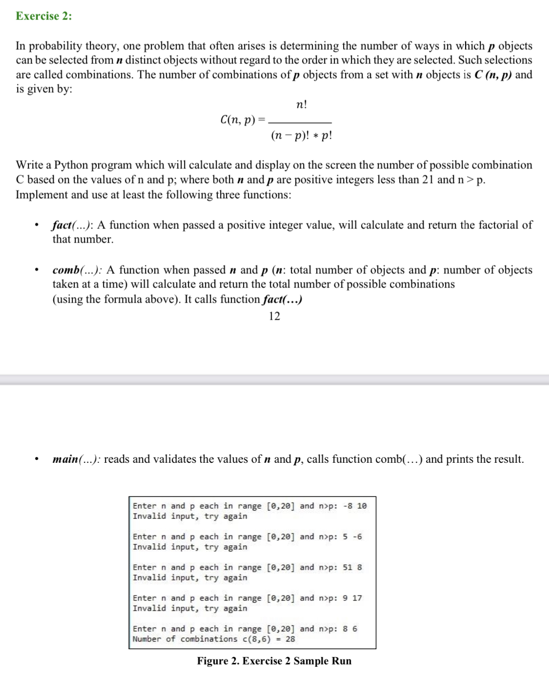 Answered: Exercise 2: In probability theory, one… | bartleby