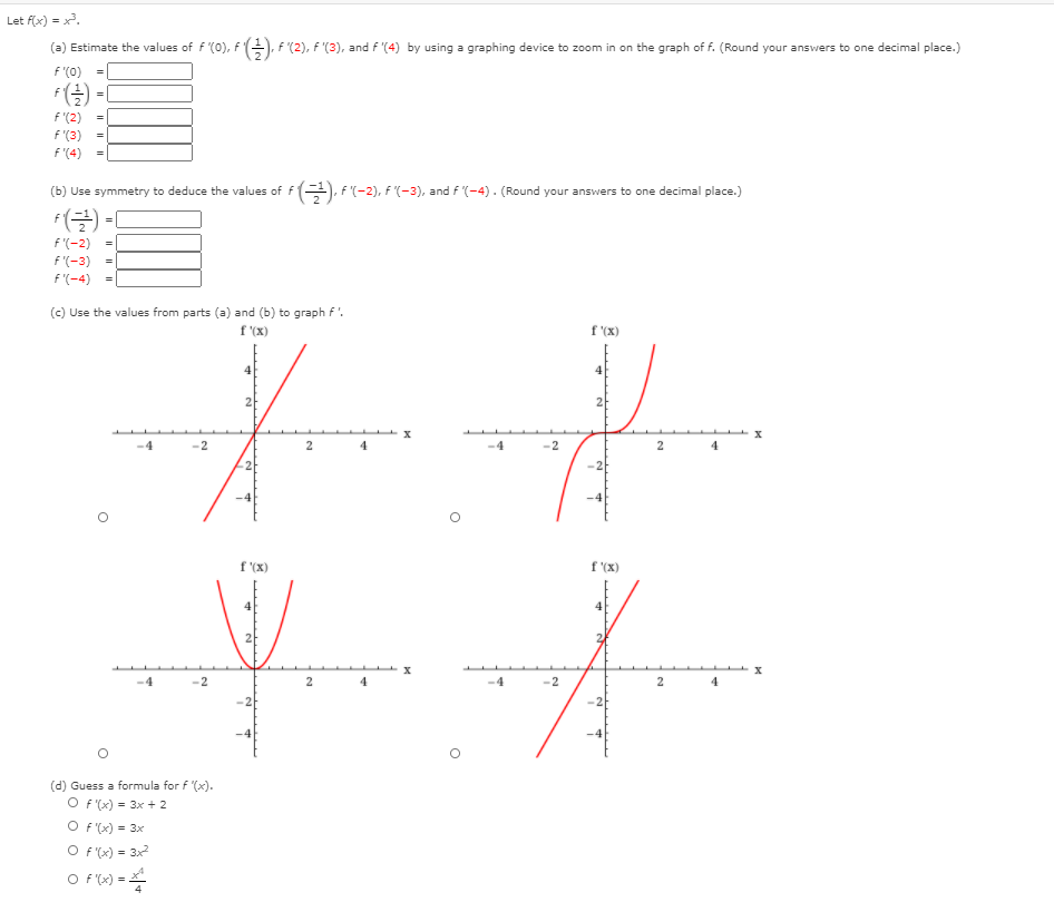 Answered: Let f(x) = x. (a) Estimate the values… | bartleby