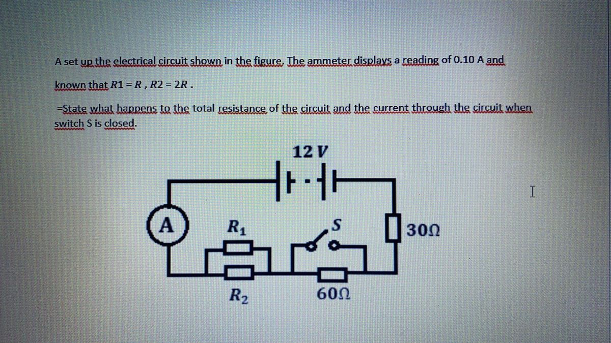 Answered: A Set Up The Electrical Circuit Shown… | Bartleby