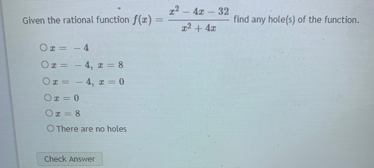 Answered 12 4x 32 Given The Rational Function Bartleby