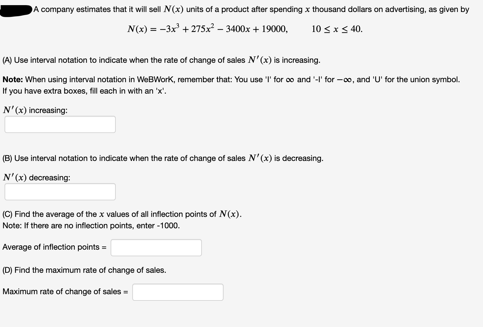 Answered A Use Interval Notation To Indicate Bartleby