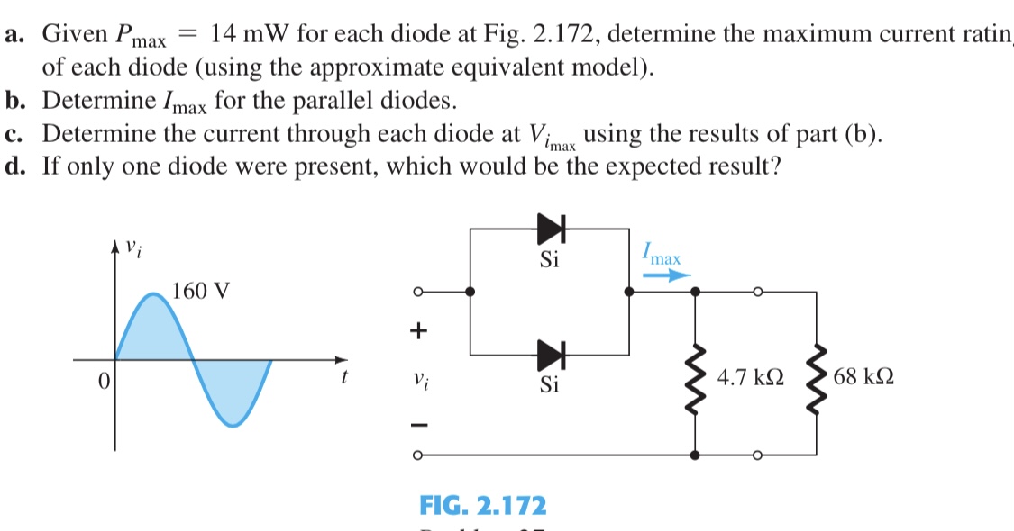 Answered: A. Given Pmax 14 MW For Each Diode At… | Bartleby