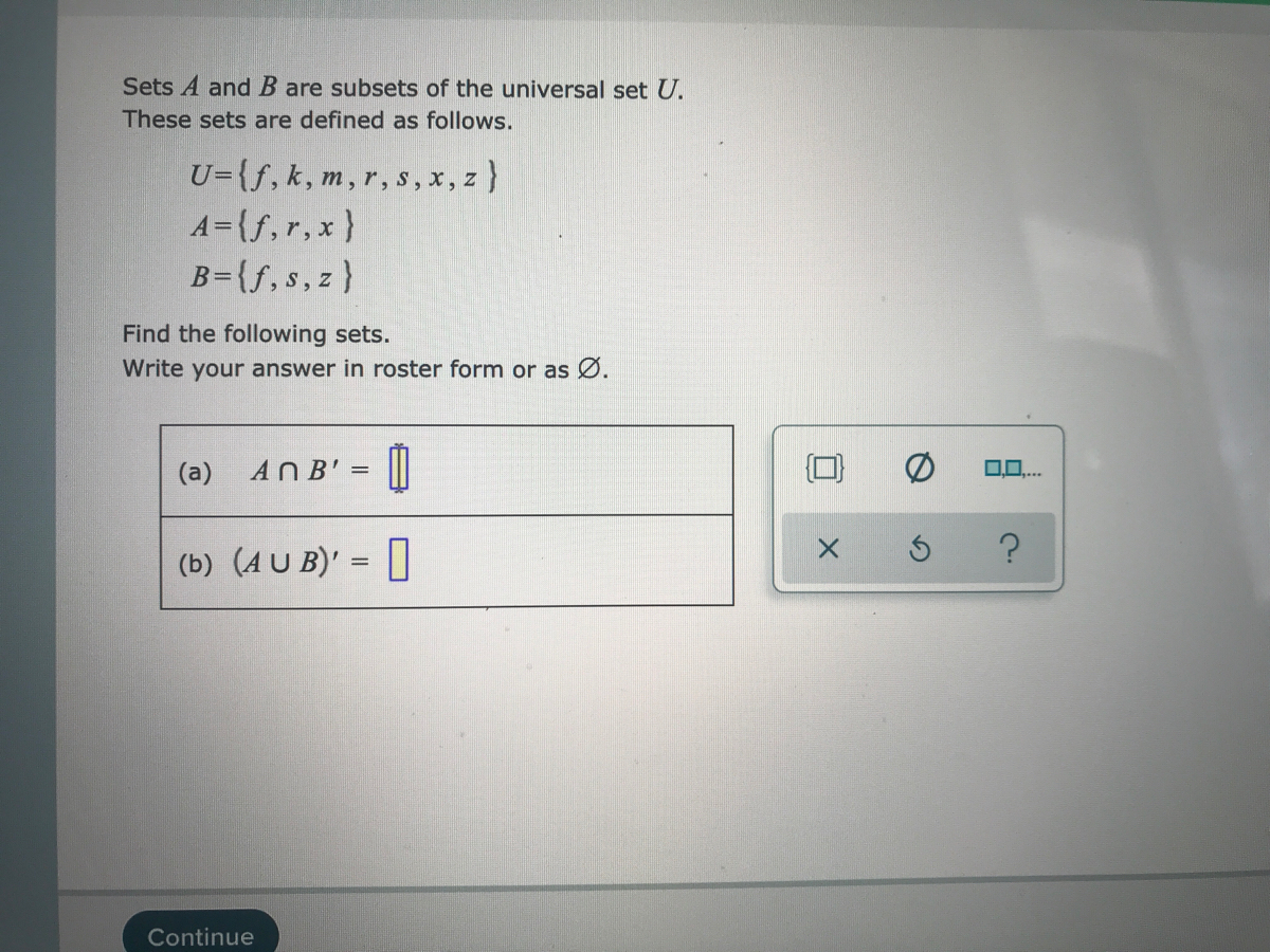 Answered Sets A And B Are Subsets Of The Bartleby