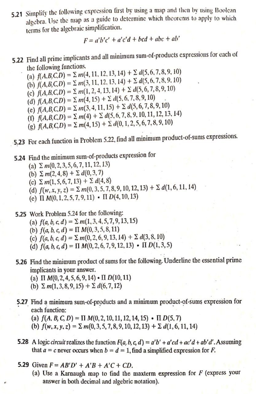 Answered 5 21 Simplify The Following Expression Bartleby