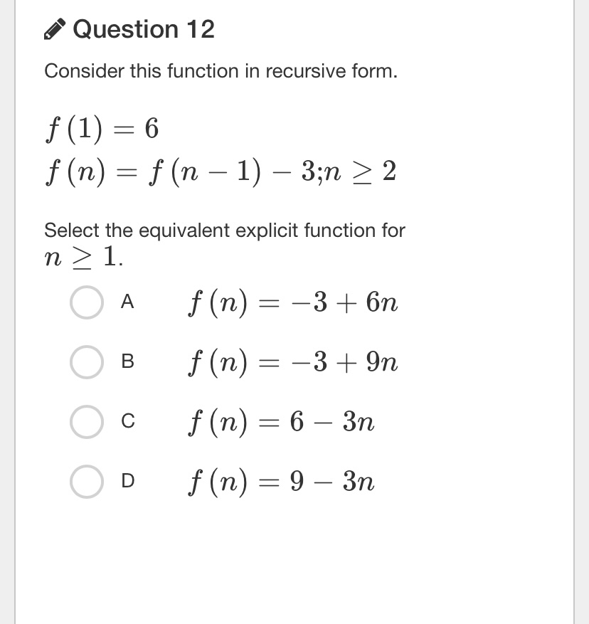 Answered Question 12 Consider This Function In Bartleby