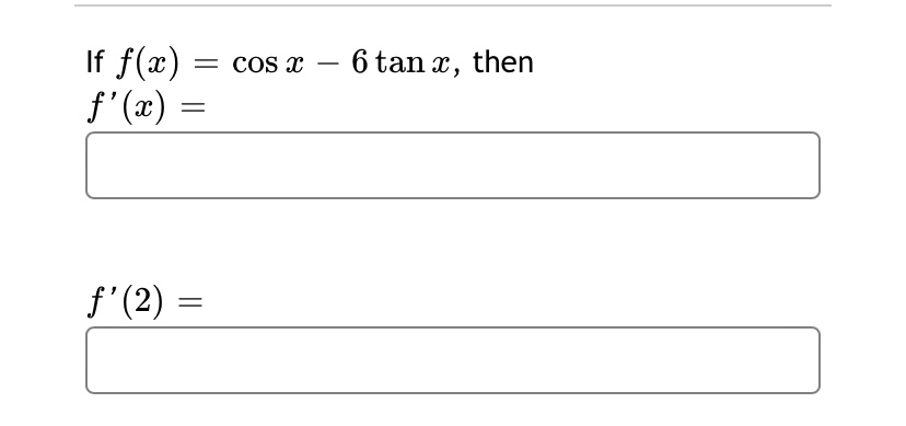 Answered If F X F Ae Cos X 6 Tan X Bartleby