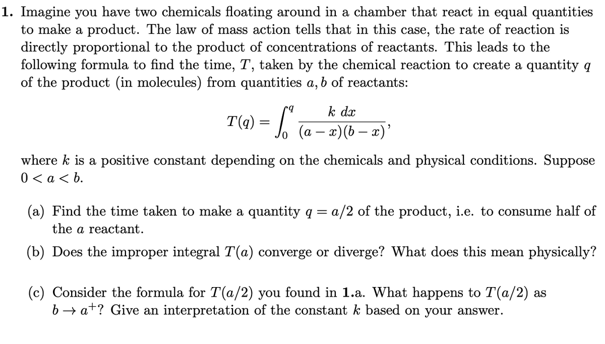 Answered Imagine You Have Two Chemicals Floating Bartleby