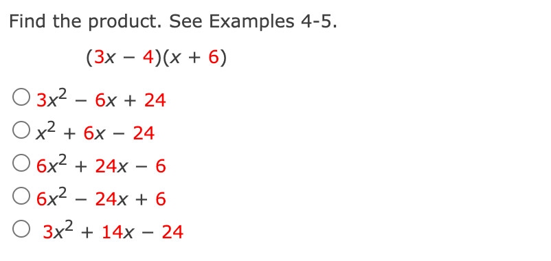 Answered: Find The Product. See Examples 4-5. (3x… 