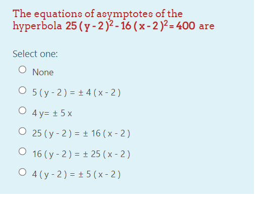 Answered The Equations Of Asymptotes Of The Bartleby