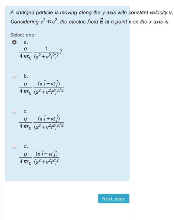 Answered A Charged Particle Is Moving Along The Bartleby