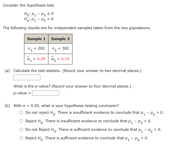 Answered A Calculate The Test Statistic Bartleby 4443