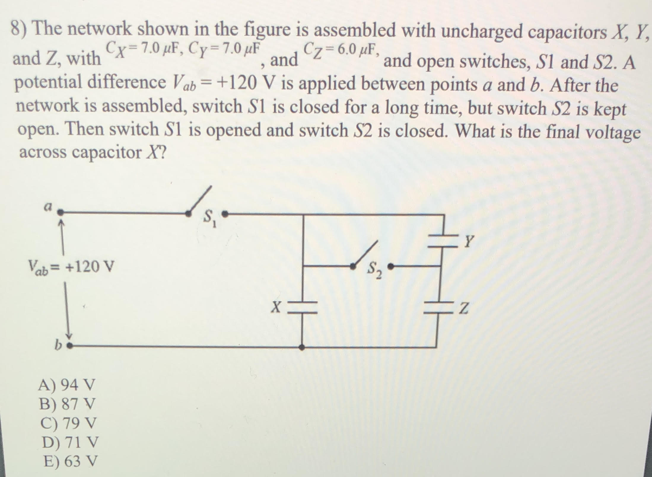 Answered 8 The Network Shown In The Figure Is Bartleby