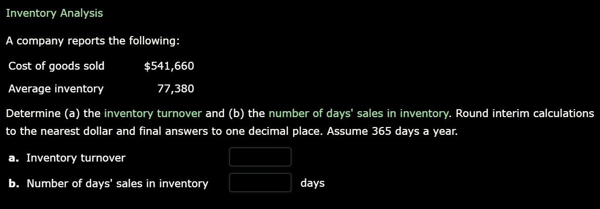 Answered Inventory Analysis A Company Reports Bartleby