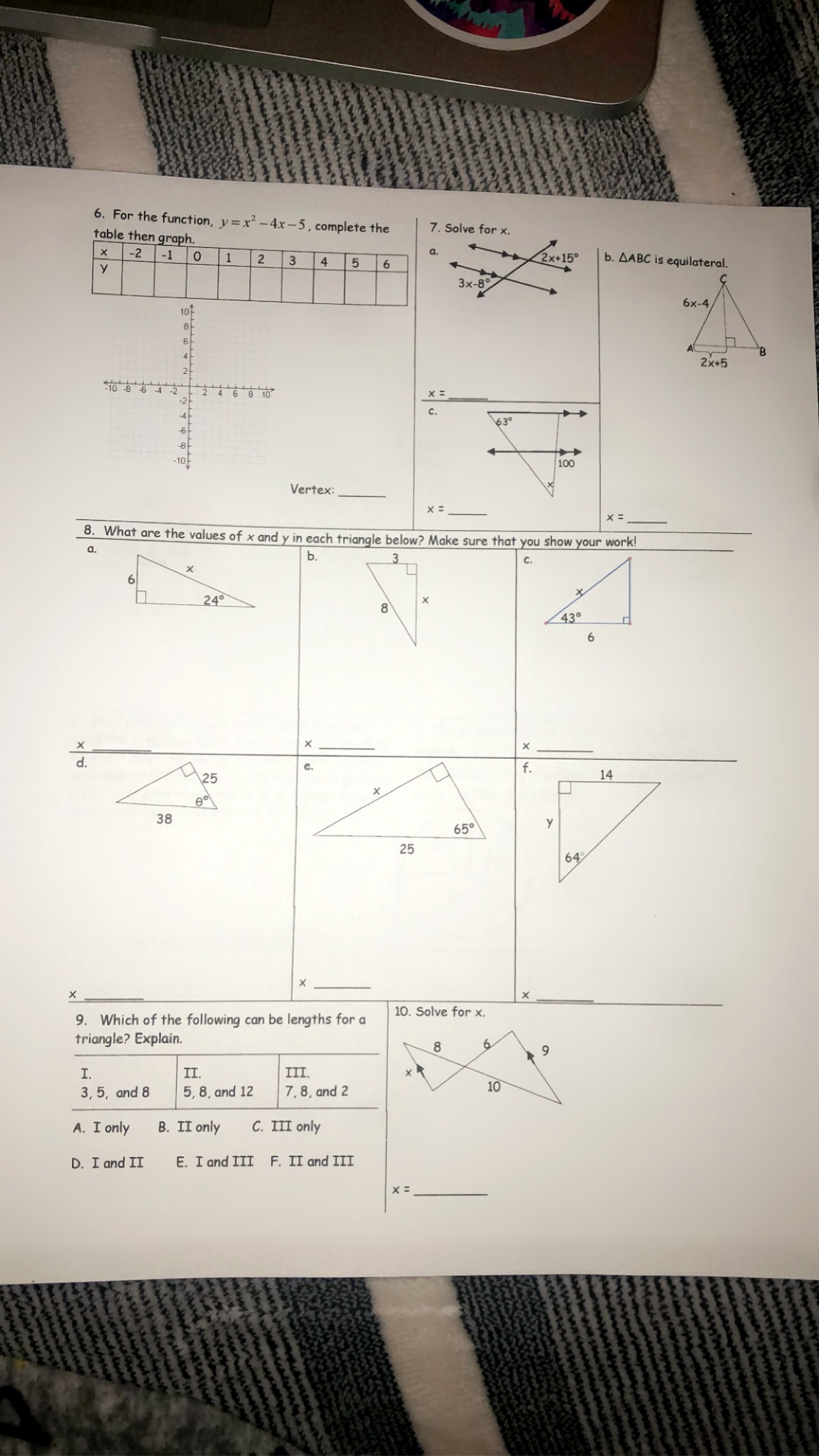 Answered 6 For The Function Y X 4x 5 Bartleby