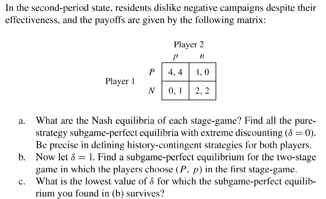 Answered: What Are The Nash Equilibria Of Each… | Bartleby