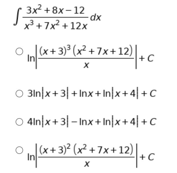 Answered 3x 8x 12 X 7x 12x X 3 Bartleby