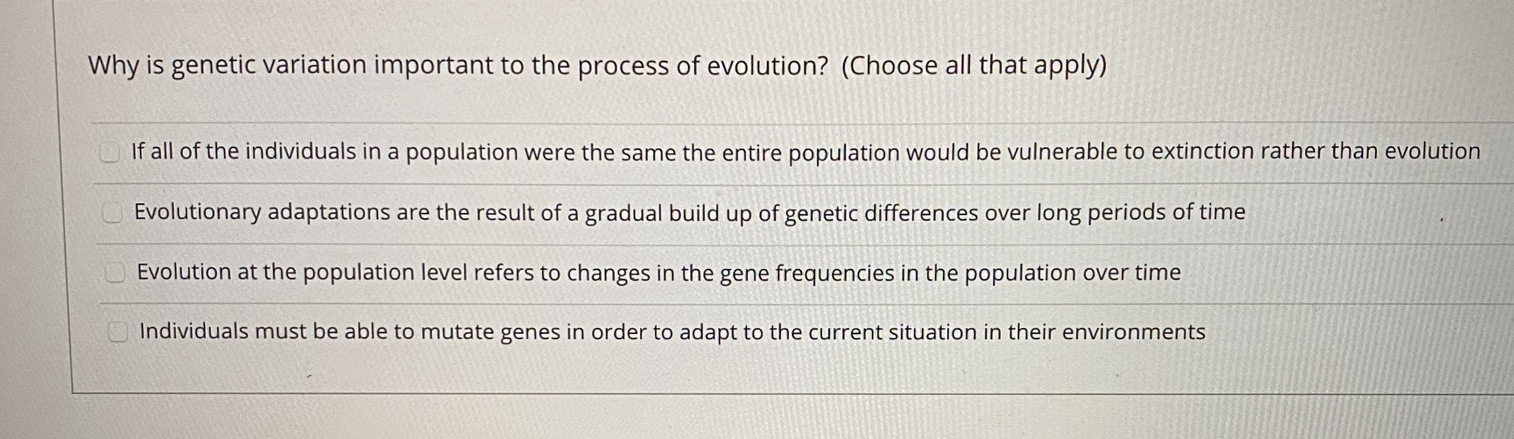 What Is Genetic Variation Important For Evolution