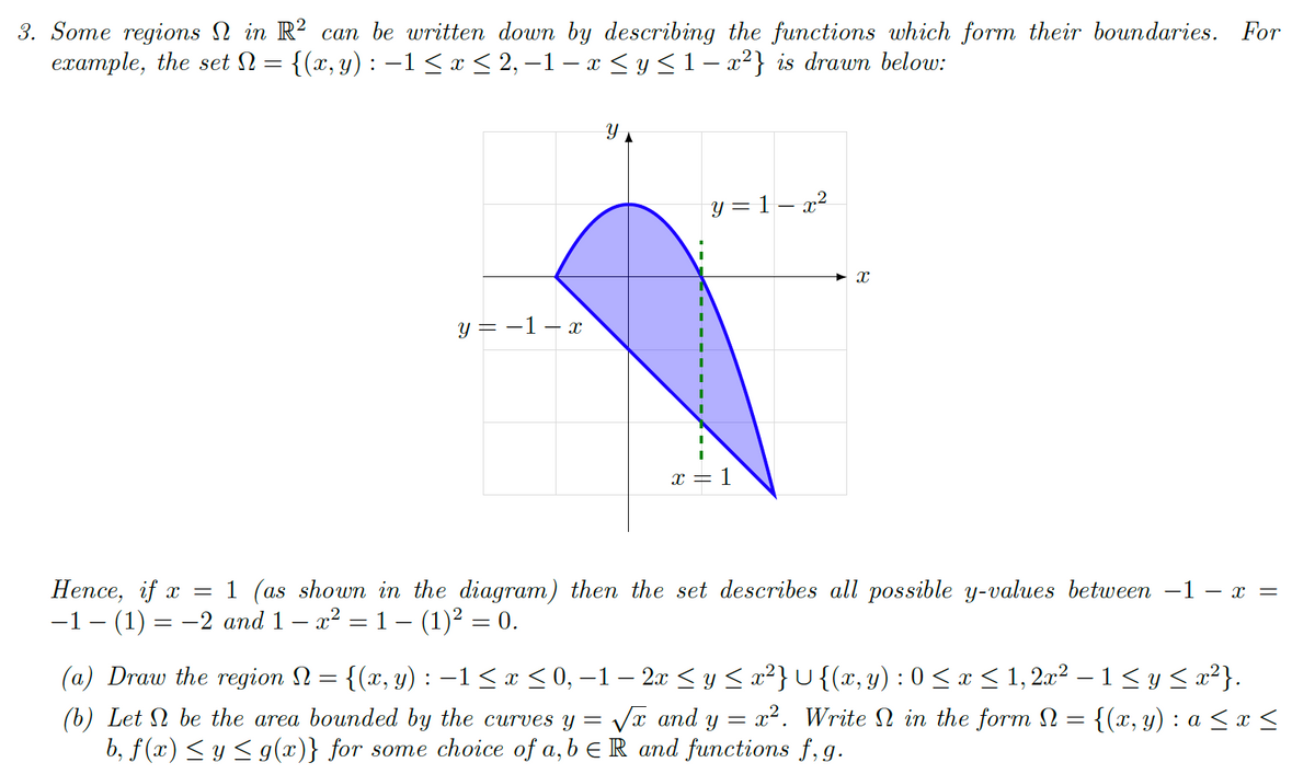 Answered 3 Some Regions N In R Can Be Written Bartleby