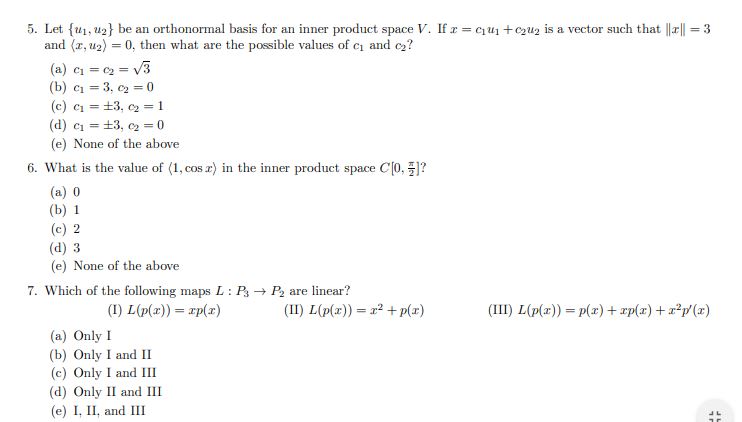 Answered 5 Let U1 U2 Be An Orthonormal Basis Bartleby