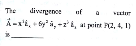 Answered Divergence Of Vector A The A X A Bartleby