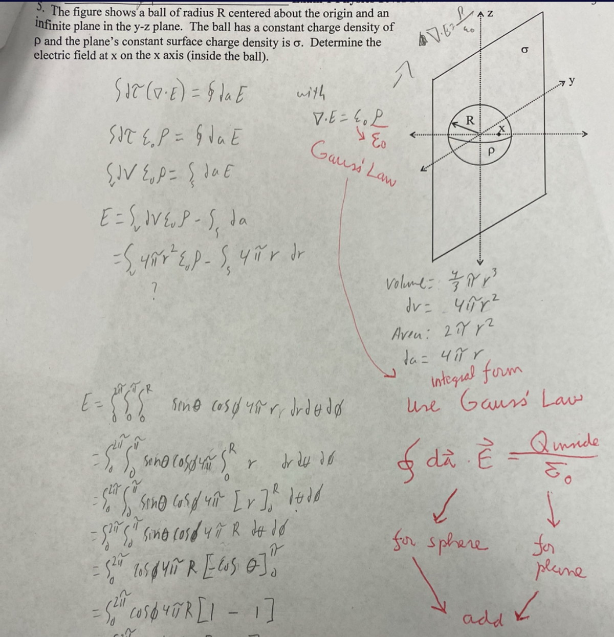 Answered 3 The Figure Shows A Ball Of Radius R Bartleby