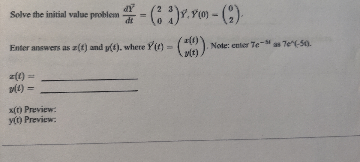 Answered Solve The Initial Value Problem Bartleby