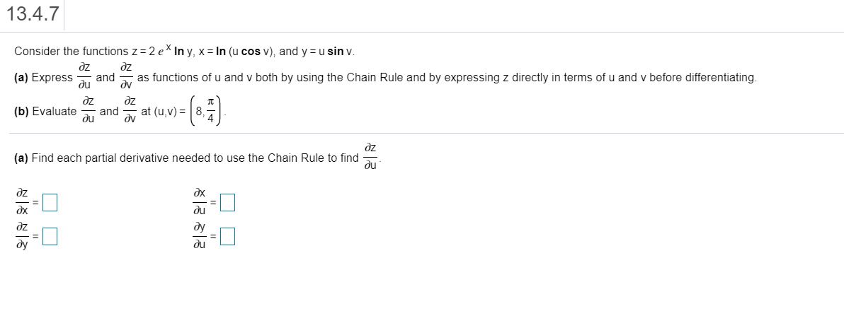 Answered Consider The Functions Z 2 E In Y X Bartleby