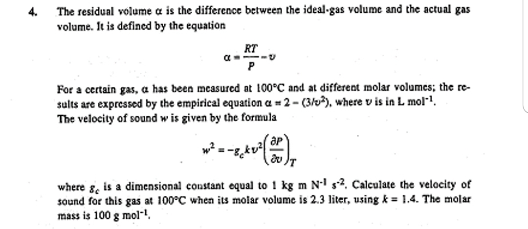 residual equation