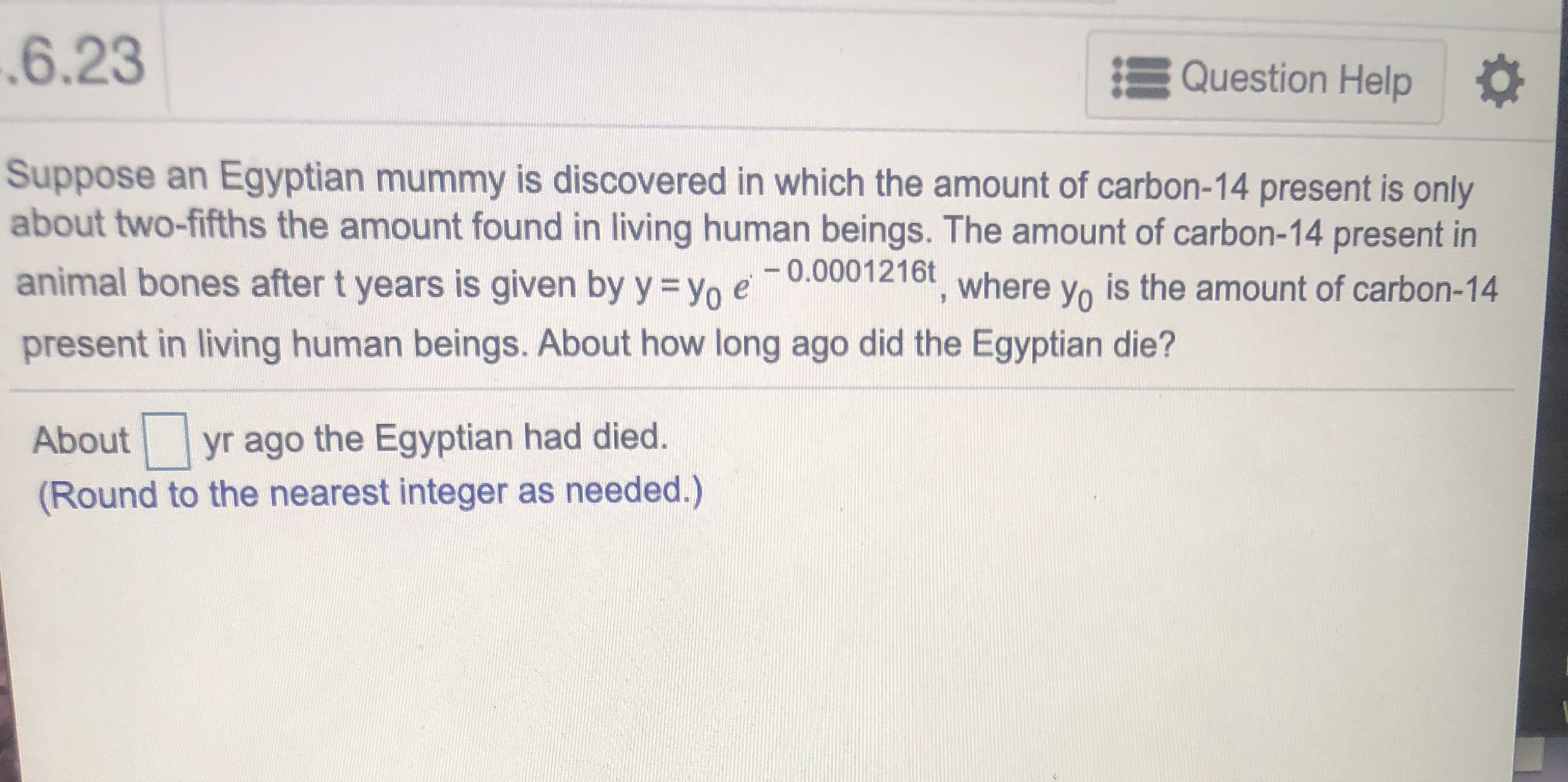 Answered: Suppose An Egyptian Mummy Is Discovered… 