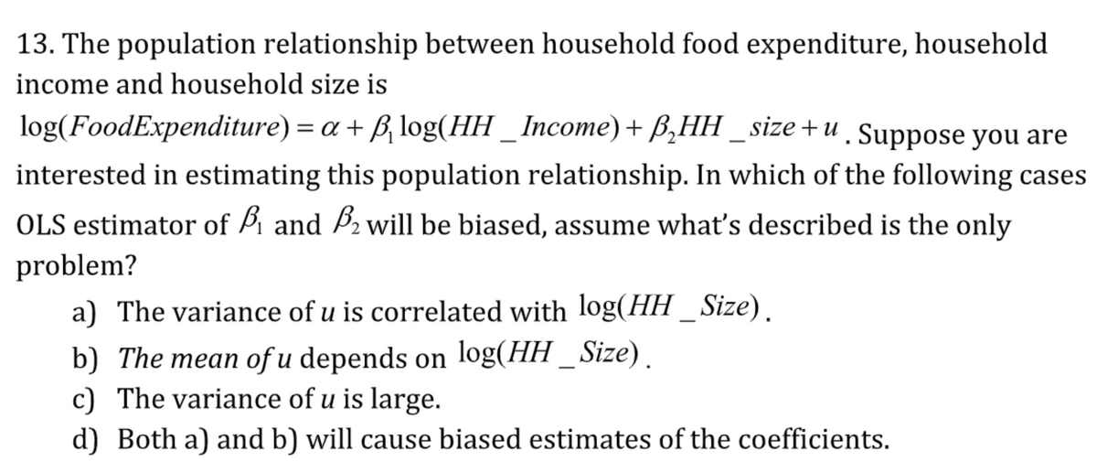 Answered 13 The Population Relationship Between Bartleby