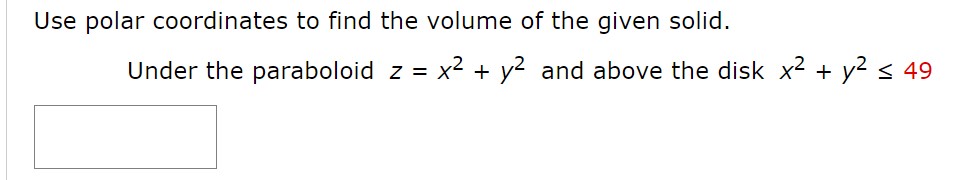 Answered Use Polar Coordinates To Find The Bartleby