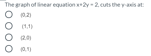 Answered The Graph Of Linear Equation X 2y 2 Bartleby