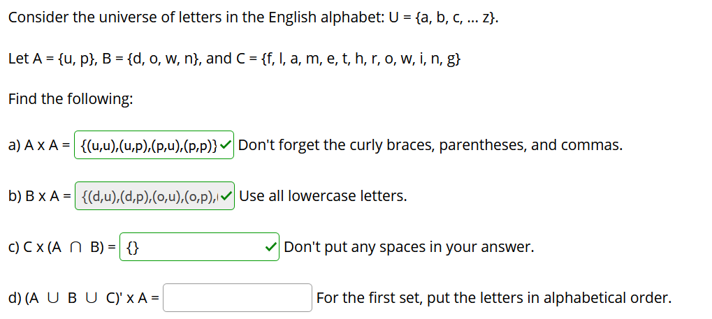 Answered Consider The Universe Of Letters In The Bartleby