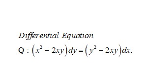 Answered Differential Equation Q X 2xy Dy Bartleby