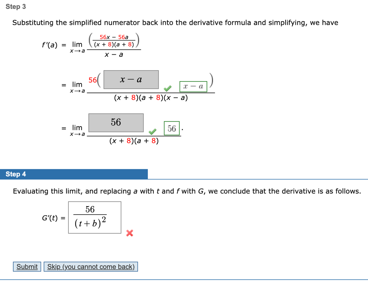 Answered Substituting The Simplified Numerator Bartleby