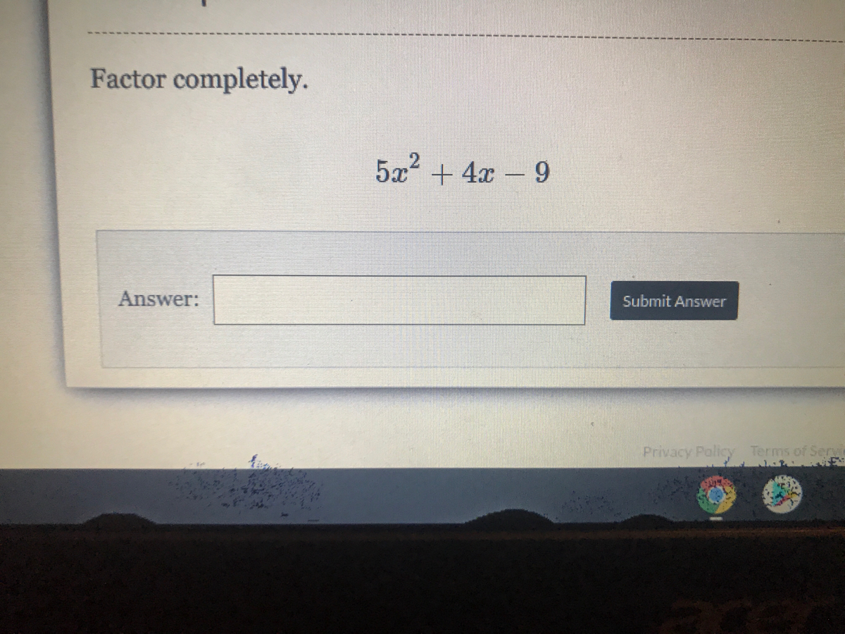 answered-factor-completely-5x2-4x-9-answer-bartleby