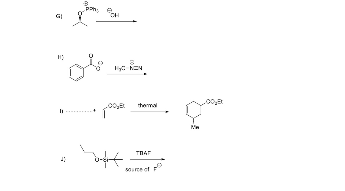 Answered: PPH3 G) OH H) H3C-NEN .CO2Et .CO2Et… | bartleby