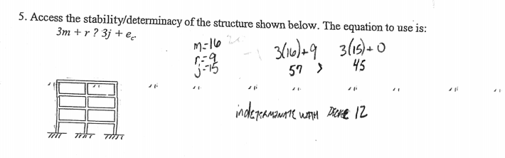 Answered: 3. Aččess The Stability/determinacy Of… | Bartleby