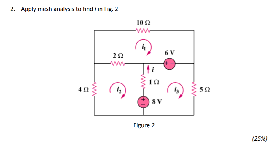 Answered: Apply Mesh Analysis To Find I In | Bartleby