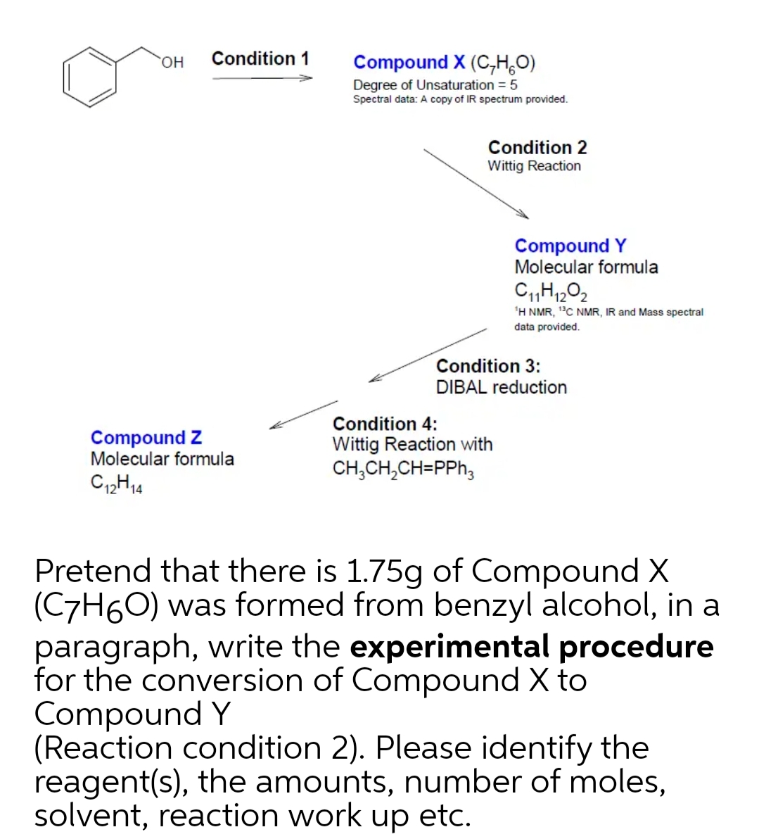 Answered Condition 1 Compound X C H O Ho Bartleby