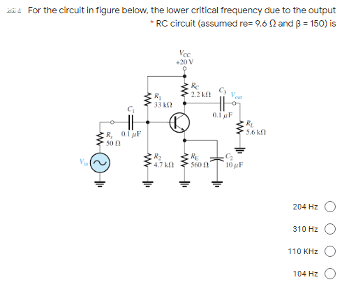 Answered For The Circuit In Figure Below The Bartleby