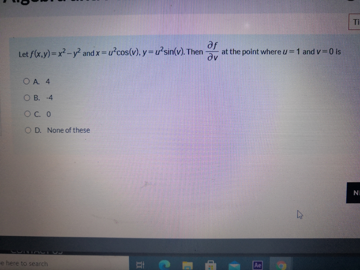 Answered Let F X Y X2 Y And X U Cos V Bartleby