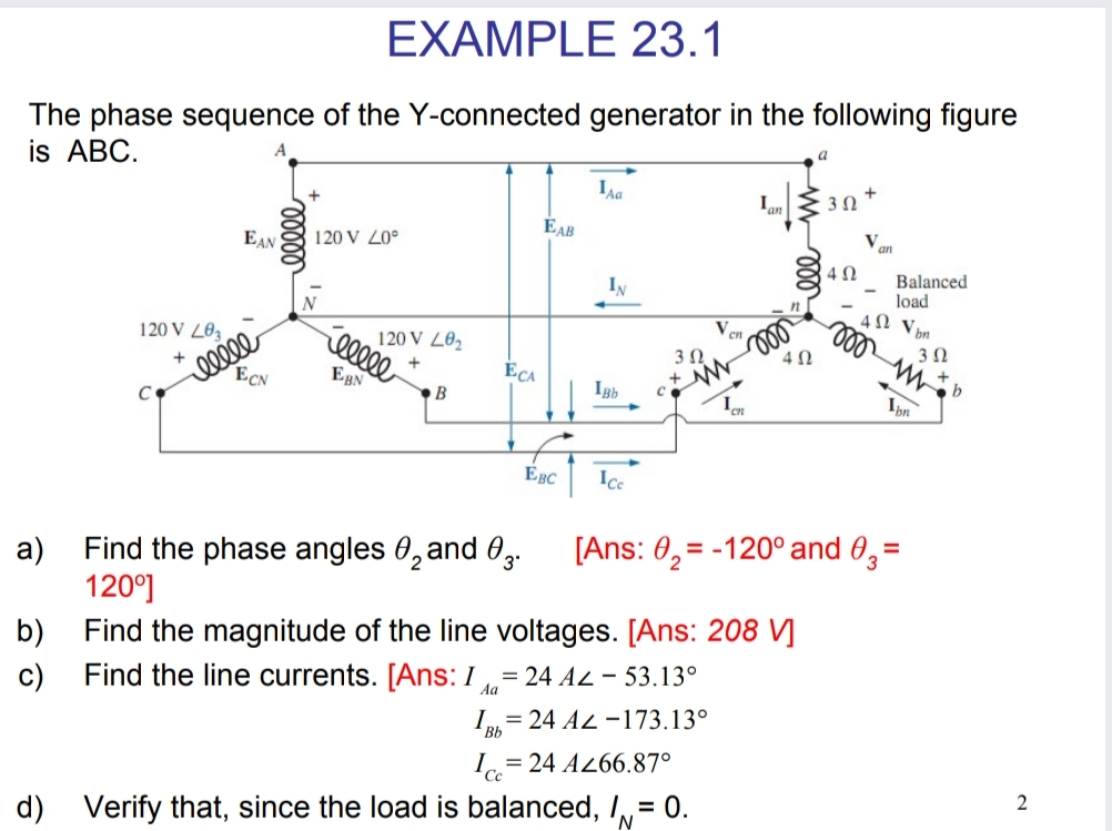 Answered Example 23 1 The Phase Sequence Of The Bartleby