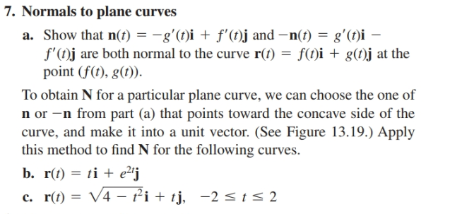 Answered 7 Normals To Plane Curves A Show That Bartleby