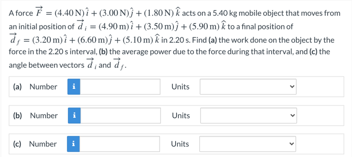 Answered A Force E 4 40 N I 3 00 N ĵ Bartleby