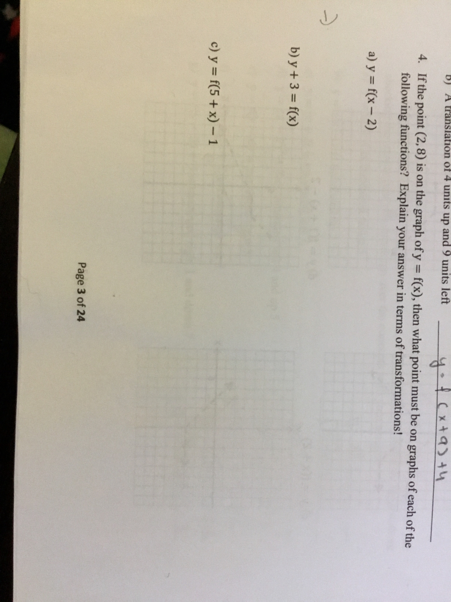 Answered 4 If The Point 2 8 Is On The Graph O Bartleby