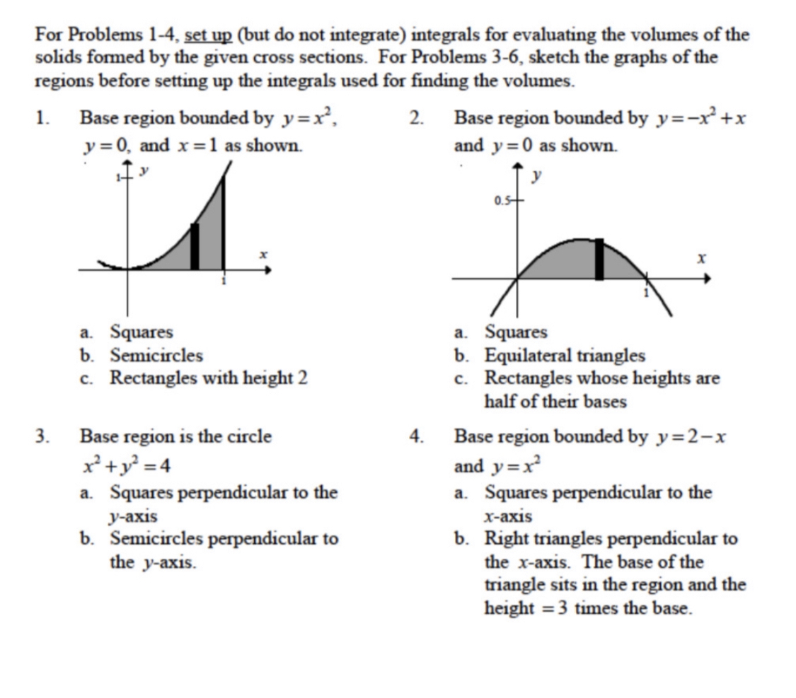 Answered 4 Base Region Bounded By Y 2 X And Y X Bartleby