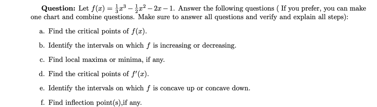 Answered Question Let F X X X 2x 1 Bartleby