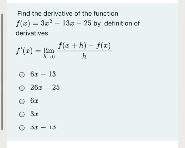 Answered Find The Derivative Of The Function Bartleby